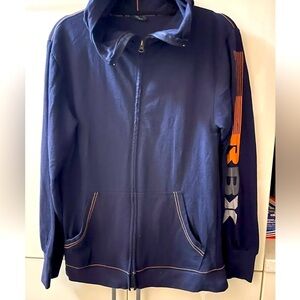 RBX Big Boys Blue  Cotton Blend Full Zip Hoodie Size XL (18/20) Or Mens Size S